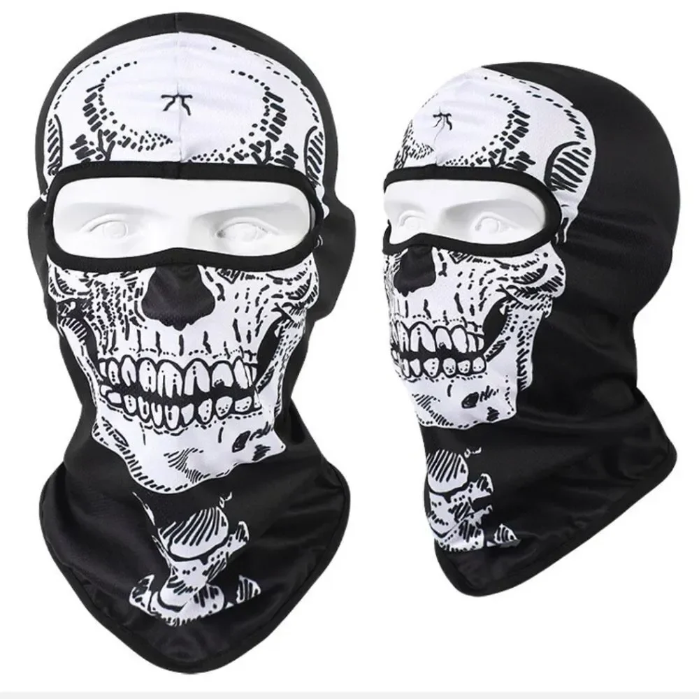 Tactical Skull Ghost Printed Full Face Mask Balaclava Halloween Ski Motorcycle